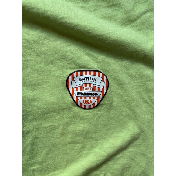 Whataburger x Magellan Shirt Mens XL Green Short Sleeve Fresh Water Fresh Food - Picture 5 of 5
